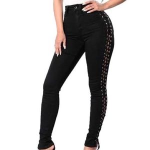 Lace-Up Legging Pants